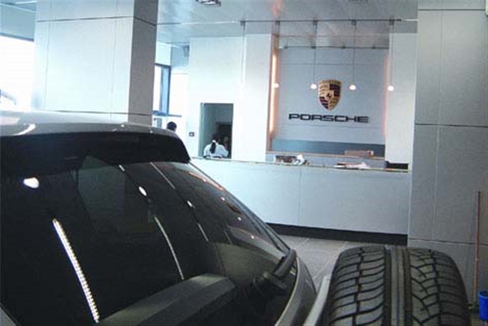 Porsche showroom
